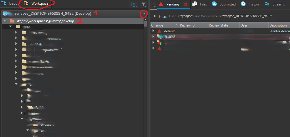 Figure 2: Workspace tree